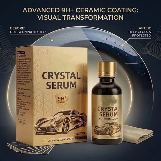 💎Crystal Serum – 9h Professional Ceramic Coating For Car Paint, Gloss & Protection