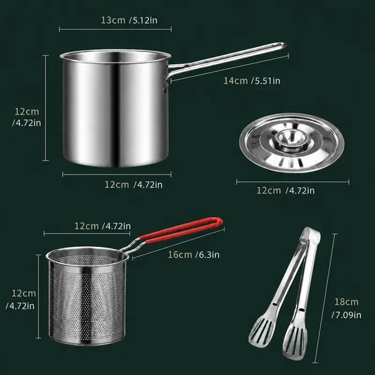 Stainless Steel Mini Deep Fryer