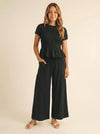 Smocked Peplum Two Piece Set