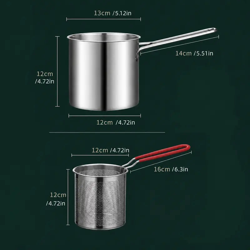 Stainless Steel Mini Deep Fryer