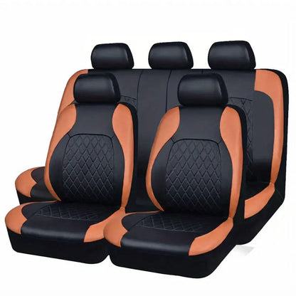 ⏳Time-Limited Special⏰9-Piece Universal Fit Leather Car Seat Cover Set
