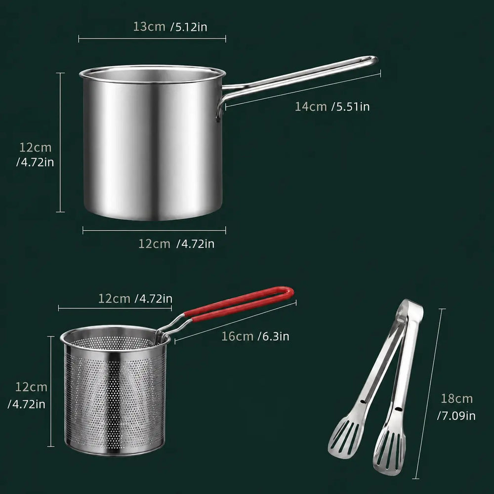 Stainless Steel Mini Deep Fryer