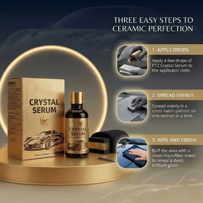 💎Crystal Serum – 9h Professional Ceramic Coating For Car Paint, Gloss & Protection