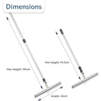 Smart Rubberized Floor Broom – Effortless Pet Hair Removal on All Smooth Flooring