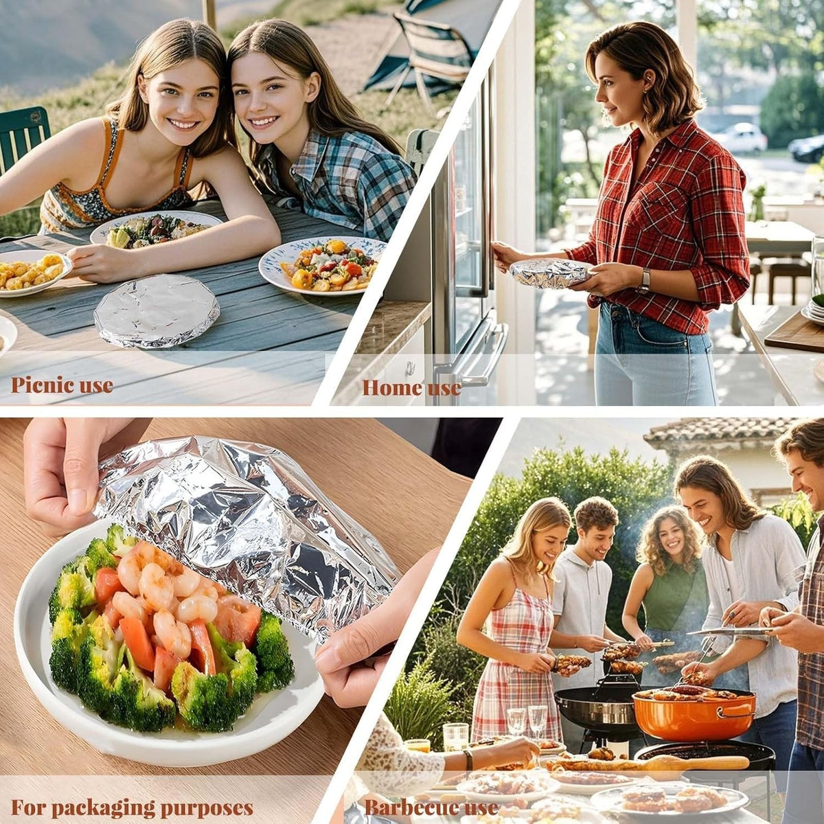 Keep Every Meal Warm Until Everyone Is Ready To Eat - Food-Grade Aluminum Foil Insulation Cover