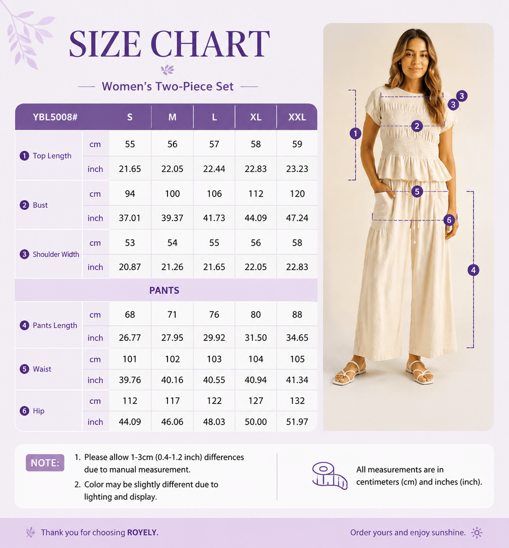 Smocked Peplum Two Piece Set