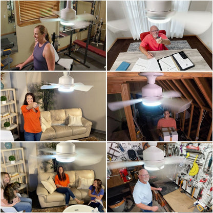 🏆LAST DAY SALE 50% OFF🔥 40W LED Ceiling Fan Light – 20.5” Ultra-Quiet with Remote 🎯 | E27 + FREE B22 Adapter 🔌 | For Bedroom 😴, Kitchen 👩‍🍳 & Garage 🛠️ – UK Ready! 🇬🇧