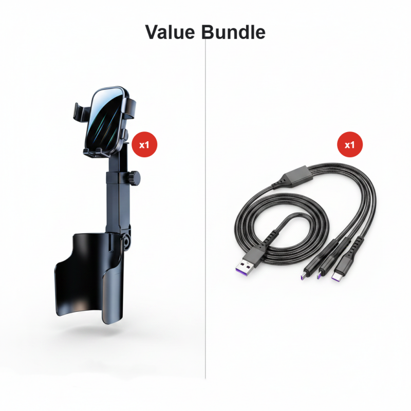 🔥Car Cup Holder Phone Mount – 360° Adjustable, Strong N52 Magnet, One-Hand Operation, Fits All Phones, Stable Magnetic & Clamp Models for Safe Driving