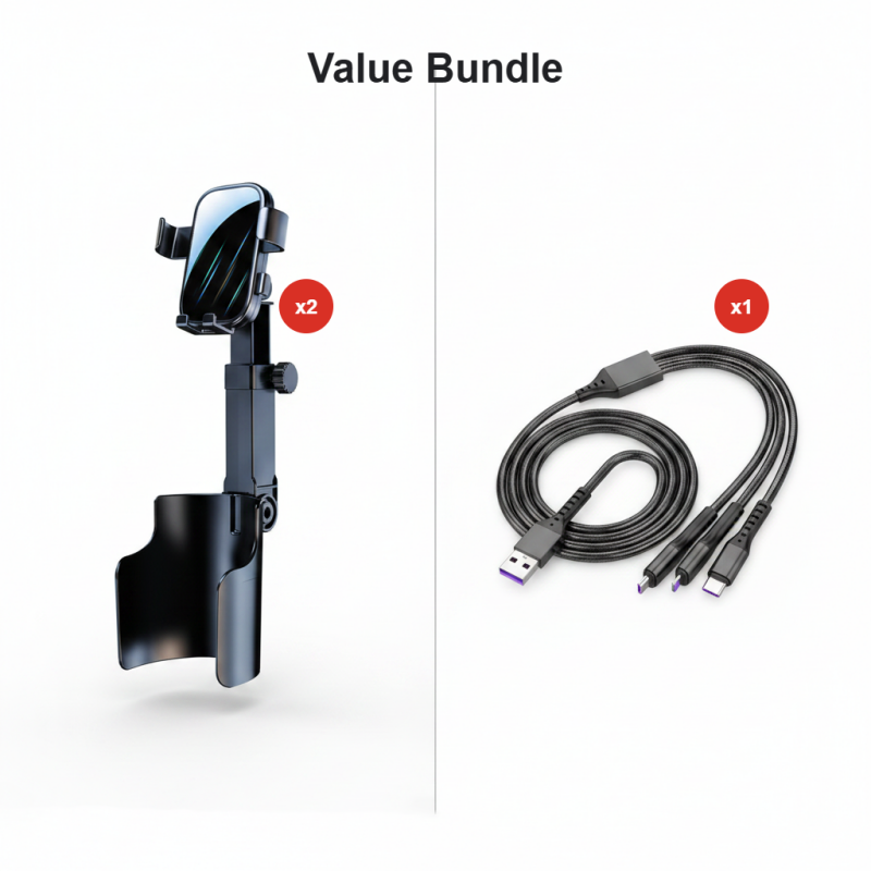 🔥Car Cup Holder Phone Mount – 360° Adjustable, Strong N52 Magnet, One-Hand Operation, Fits All Phones, Stable Magnetic & Clamp Models for Safe Driving