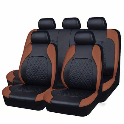 ⏳Time-Limited Special⏰9-Piece Universal Fit Leather Car Seat Cover Set