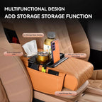 ⚡Transform Your Drive with the 4-in-1 Multi-Functional Car Armrest Organizer