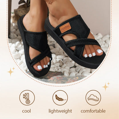 🎁 50% OFF NOW! 💥 Women's Stylish Crossband Slide Sandals – 2026 New Arrivals – Comfortable, lightweight & perfect for summer days, beach or casual wear ☀️