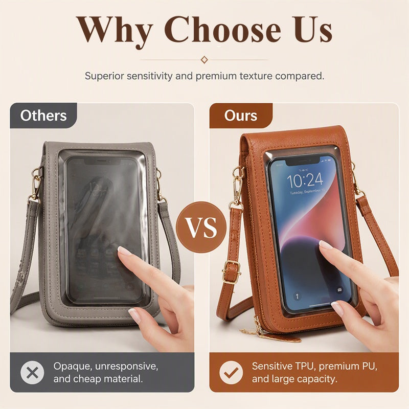 👜 Anti-Theft Touchscreen Crossbody Phone Bag