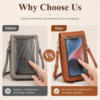 👜 Anti-Theft Touchscreen Crossbody Phone Bag